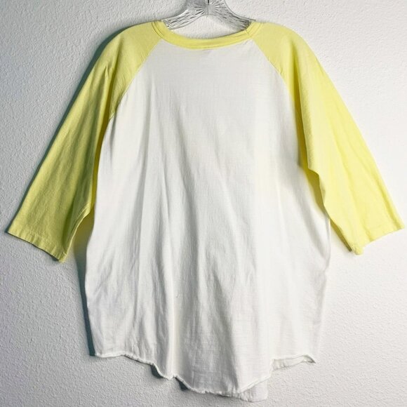 Vintage 80’s Guess Raglan Baseball Distressed Logo Tee - Picture 2 of 11